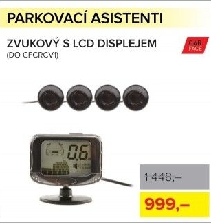 Parkovací asistent zvukový s LCD displejem Carface