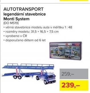 Stavebnice Autotransport Monti System