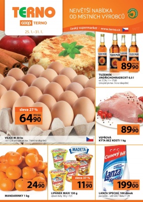 akční leták COOP 25.1.2017-31.1.2017