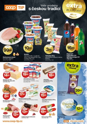 akční leták COOP 25.1.2017-7.2.2017