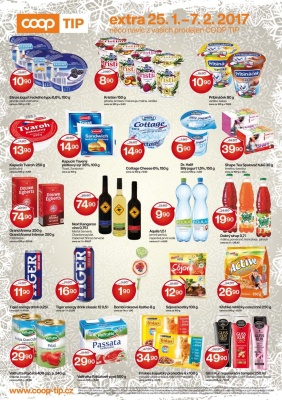 akční leták COOP 25.1.2017-7.2.2017