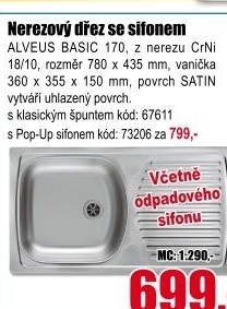 Dřez Alveus