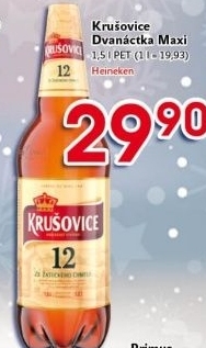 Pivo světlý ležák 12° Krušovice