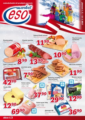 akční leták ESO MARKET 1.2.2017-12.2.2017