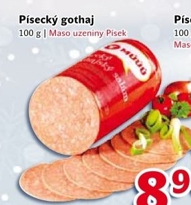 Salám Gothaj Maso uzeniny Písek