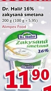 Smetana zakysaná Dr.Halíř 16%