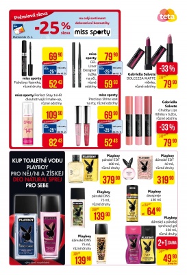 akční leták Teta drogerie 2.2.2017-11.2.2017