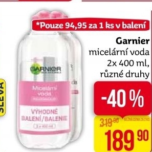 Micelární voda Garnier