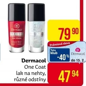 Lak na nehty One Coat Dermacol