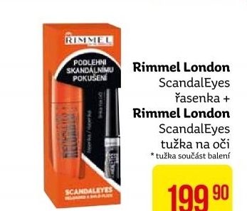 Řasenka + tužka na oči Scandals Eyes Rimmel
