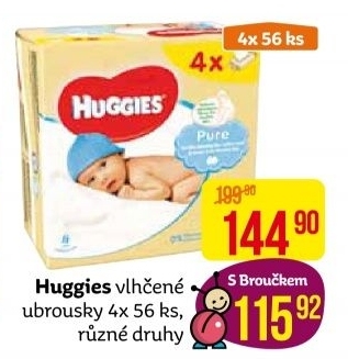 Vlhčené ubrousky dětské Huggies