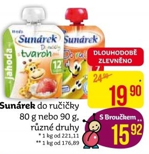 Příkrmy Do ručičky Sunárek