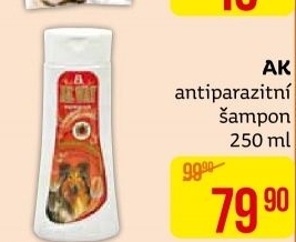 Šampon pro psy antiparazitní Akinu