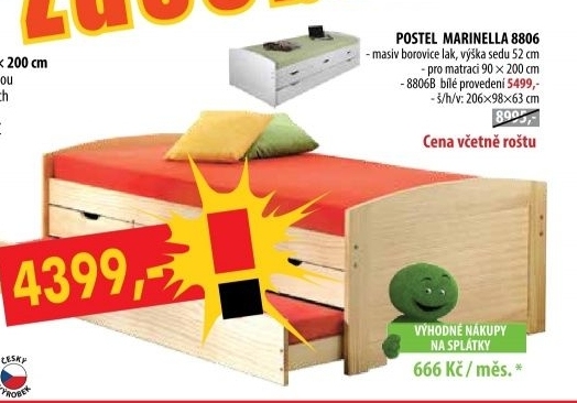 Jednolůžko MARINELLA