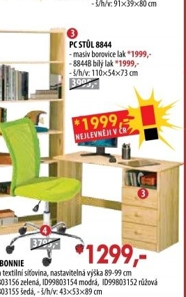 PC stůl 8844 lakovaný