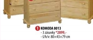 Prádelník 3 zásuvky 8013