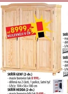 Genf - šatní skříň