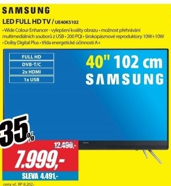 Full HD LED televize Samsung UE40K5102A