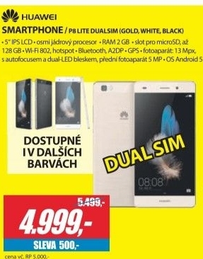 Mobilní telefon Huawei P8 Lite Dual Sim