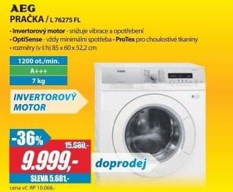 Pračka AEG L76275 FL