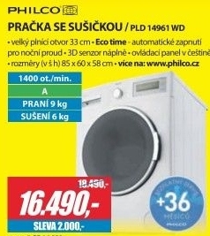 Pračka se sušičkou Philco PLD 14961 WD