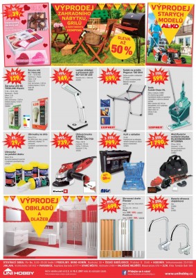 akční leták UNI HOBBY 2.2.2017-15.2.2017