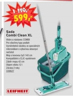 Mop set Combi clean XL Leifheit