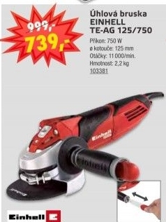 Bruska úhlová Einhell Expert TE-AG 125/750