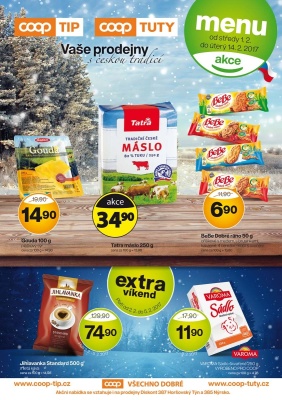 akční leták COOP 1.2.2017-14.2.2017