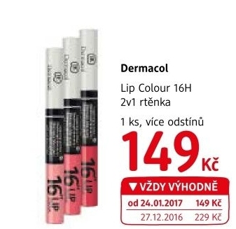 Rtěnka Lip Colour 16H Dermacol