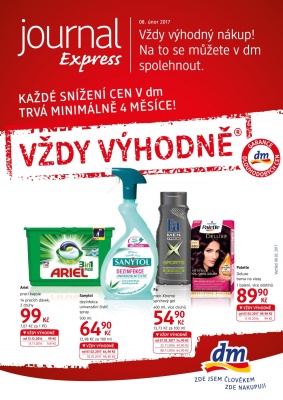 akční leták dm drogerie 8.2.2017-7.3.2017
