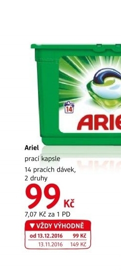 Prací kapsle 3v1 Ariel
