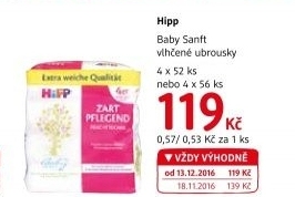 Vlhčené ubrousky dětské HiPP