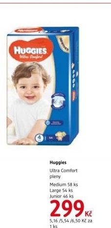 Pleny dětské Huggies Ultra Comfort