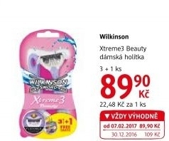 Holítka jednorázová dámská Beauty Xtreme 3 Wilkinson