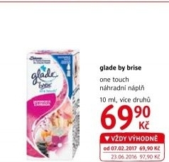 Osvěžovač vzduchu One touch Glade by Brise - náplň