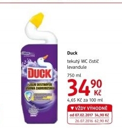 Gelový čistič WC Duck