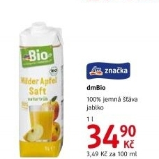 Šťáva ovocná dm Bio