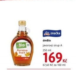 Javorový sirup dm Bio