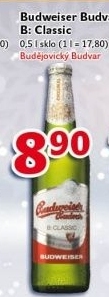 Pivo světlé výčepní B: Classic Budweiser Budvar