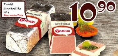 Paštika játrová písecká Maso uzeniny Písek