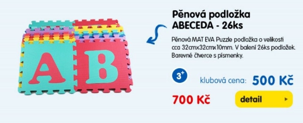 Pěnová podložka Abeceda 26 ks