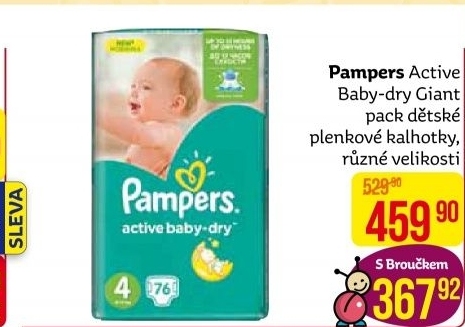 Pleny dětské Pampers Active Baby Dry