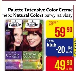 Barva na vlasy Intensive Color Creme Palette Schwarzkopf