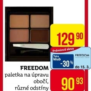 Set na úpravu obočí Eyebrow Kit Freedom