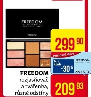 Rozjasňovač a tvářenka Freedom
