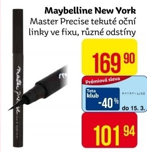 Oční linky ve fixu Master Precise Maybelline
