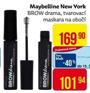 Řasenka na obočí Brow drama Maybelline