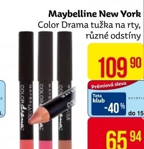 Tužka na rty Colordrama Maybelline