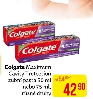 Pasta na zuby Protection Maximum Cavity Colgate